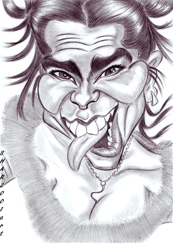 Cartoon: Bjork (medium) by shar2001 tagged bjork,caricature