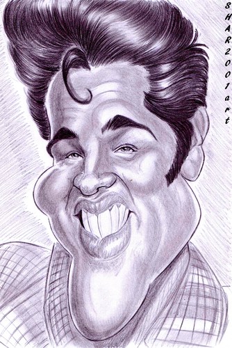 Cartoon: Elvis Presley (medium) by shar2001 tagged presley,elvis,caricature
