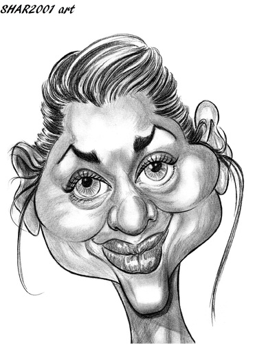 Cartoon: Marion Cotillard (medium) by shar2001 tagged cotillard,marion,caricature