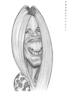 Cartoon: Claudia Schiffer (small) by shar2001 tagged caricature,claudia,schiffer