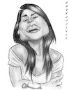 Cartoon: Pascale Picard (small) by shar2001 tagged caricature,pascale,picard,band,canada