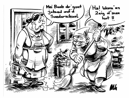 Cartoon: schwoba (medium) by herr Gesangsverein tagged tja