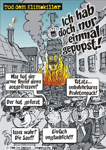 Cartoon: Tod dem Klimakiller (medium) by BARHOCKER tagged klima,klimagate,rderwärmung,uwe,ott,design