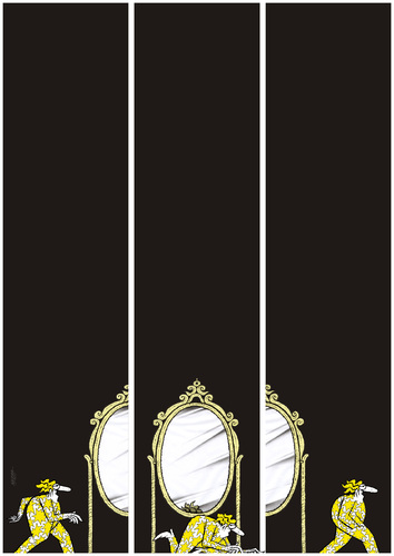 Cartoon: ...the mirror... (medium) by Nekra tagged the,mirror