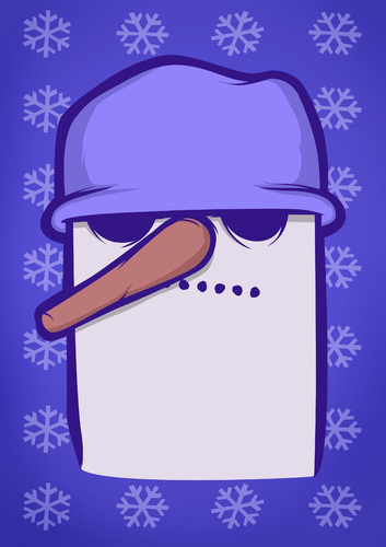 Cartoon: Snowman (medium) by Playa from the Hymalaya tagged snowman,schneemann,snow,schnee,winter,christmas,weihnachten,xmas