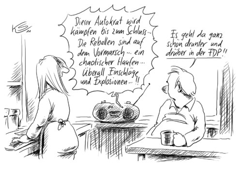 Cartoon: Autokrat (medium) by Stuttmann tagged autokrat,wahlen,fdp,autokrat,wahlen,fdp