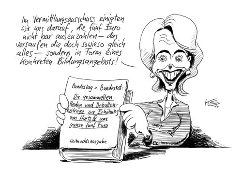 Cartoon: Buch (medium) by Stuttmann tagged hartz,erhöhung,leyen,hartz,erhöhung,leyen,arbeit,job,arbeitslosigkeit,buch