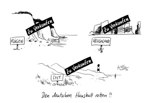 Cartoon: Inseln (medium) by Stuttmann tagged inseln,verkaufen,griechenland,staatshaushalt,deutschland,inseln,verkaufen,griechenland,staatshaushalt,deutschland,finanzkrise,wirtschaftskrise