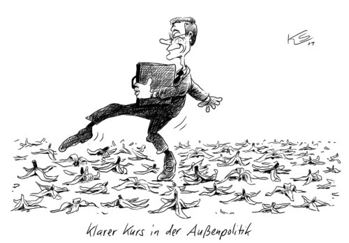 Cartoon: Klarer Kurs (medium) by Stuttmann tagged westerwelle,außenpolitik,guido westerwelle,außenpolitik,guido,westerwelle