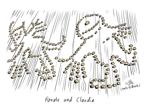 Cartoon: Max und Moritz (medium) by Stuttmann tagged renate,claudia