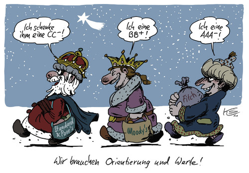 Cartoon: Orientierung (medium) by Stuttmann tagged usa,aaa,ratingagenturen