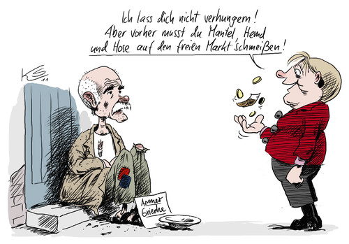 Cartoon: Papandreou (medium) by Stuttmann tagged papandreou,griechenland,merkel