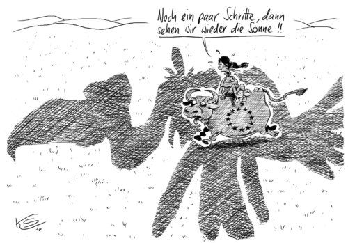 Cartoon: Schatten (medium) by Stuttmann tagged eu,europa,euro,finanzkrise,eu,europa,euro,finanzkrise,wirtschaft,sonne,wirtschaftskrise