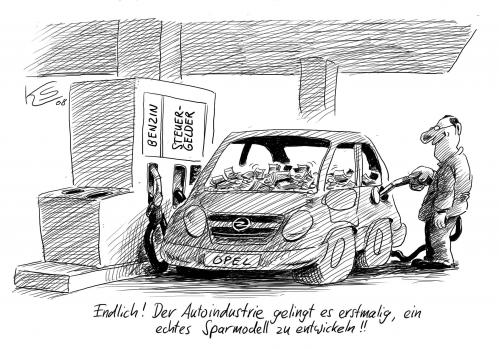 Cartoon: Sparmodell (medium) by Stuttmann tagged autoindustrie,steuererleichterungen,vergünstigungen,kfz,steuer,auto,autoindustrie,industrie,regierung,opel,staat,hilfe,finanzen,geld,finanzierung,bankrott,krise,bank,banken,finanzkrise,wirtschaft,rezession,bürgschaft,steuererleichterungen,steuern,steuer,kfz steuer,vergünstigungen,kfz