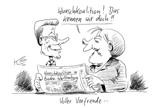Cartoon: Vorfreude (medium) by Stuttmann tagged vorfreude,merkel,westerwelle,vorfreude,merkel,westerwelle,koalition