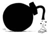 Cartoon: Bombe (small) by Stuttmann tagged bombe,koran,911,reverend,jones