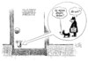Cartoon: Draußen (small) by Stuttmann tagged kreditklemme,banken,wirtschaft,mittelstand,konjunkturgipfel