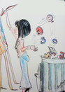 Cartoon: No words can speak enough (small) by remyfrancis tagged draw,unspoken,reform,with,actions,speaks,girl,caricature,watercolours