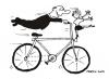 Cartoon: fahrrad frau mann akrobatik (small) by martin guhl tagged fahrrad,frau,mann,akrobatik