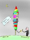 Cartoon: rakete mond schiessen ehefrau ha (small) by martin guhl tagged rakete,mond,schiessen,ehefrau,happy,new,year,neues,jahr,wunsch