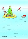 Cartoon: weihnacht mann insel christbaum (small) by martin guhl tagged weihnacht mann insel christbaum wasser cartoon karikatur