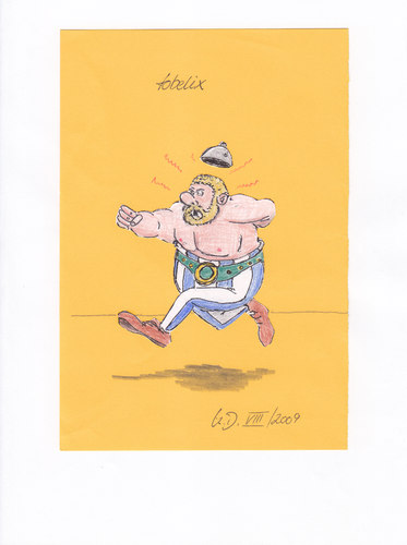 Cartoon: Tobelix (medium) by tobelix tagged tobelix,selbstbildnis,obelix
