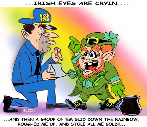 Cartoon: St Paddys cartoon (medium) by subwaysurfer tagged st,patricks,day,holiday,cartoon,comic