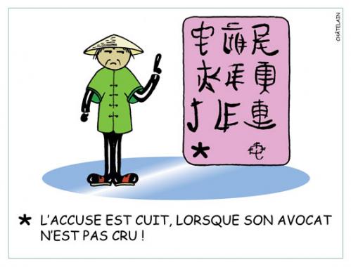 Cartoon: CHINOISERIE (medium) by chatelain tagged chinoiserie,humour,chatelain
