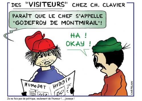 Cartoon: Des VISITEURS (medium) by chatelain tagged humour,des,visiteurs