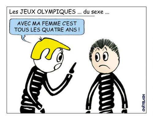 Cartoon: Les JEUX OLYMPIQUES du sexe (medium) by chatelain tagged humour,jeux,sexe