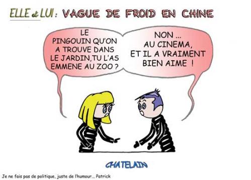 Cartoon: VAGUE DE FROID ... (medium) by chatelain tagged vague,froid,patarsort,