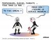Cartoon: service minimum (small) by chatelain tagged humour,service,minimum,ecole