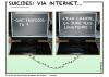 Cartoon: Suicides via internet (small) by chatelain tagged humour,suicides,internet