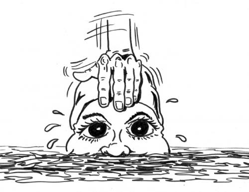 Cartoon: Lynchage ! (medium) by CHRISTIAN tagged manaudou,jo,natation,france
