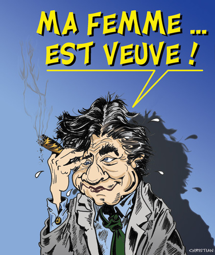 Cartoon: PETER FALK raccroche son imper (medium) by CHRISTIAN tagged columbo