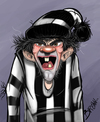 Cartoon: Crazy supporter (small) by tooned tagged cartoons caricature illustrati