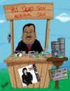 Cartoon: horrible man (small) by tooned tagged cartoon,caricature,comic