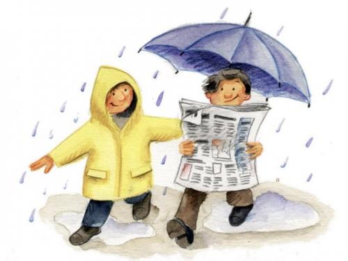 Cartoon: Zeitung - Newspaper (medium) by Abonaut tagged regen,wetter,schirm,regenschirm,zeitung,tageszeitung,tbm,papertown,abovalley