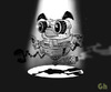 Cartoon: Space Pug (small) by Gordon Hammond tagged dogs,pugs,space,scifi