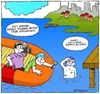Cartoon: Bosphorus (small) by gultekinsavk tagged bosphorus,swim,sport,interview