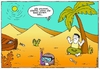 Cartoon: Global Warming (small) by gultekinsavk tagged global,warming,ekological,balance,diver,desert,water