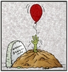 Cartoon: Pretty Zombie (small) by gultekinsavk tagged zombie,wake,up,catch,balloon