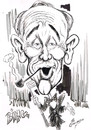 Cartoon: BING CROSBY (small) by Tim Leatherbarrow tagged bing,crosby,crooner,singers,golf