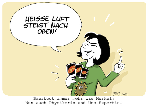 Cartoon: Baerbock Expertin (medium) by FEICKE tagged baerbock,merkel,grüne,lebenslauf,kanzlerin,bundeskanzler,wahl,baerbock,merkel,grüne,lebenslauf,kanzlerin,bundeskanzler,wahl