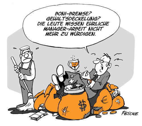 Cartoon: Boni-Bremse (medium) by FEICKE tagged manager,gehalt,lohn,honorar,deckelung,bonus,zahlung,boni,bremse,begrenzung,cdu,fdp,schweiz,bank,banker,manager,gehalt,lohn,honorar,deckelung,bonus,zahlung,boni,bremse,begrenzung,cdu,fdp,schweiz,bank,banker