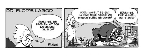 Cartoon: Dr. Flops Labor - Pawlow (medium) by FEICKE tagged dr,flop,stone,wissenschaftler,wissenschaft,serie,labor,forscher,pawlow,reflex,hund,sabbern,klingel,dr,flop,stone,wissenschaftler,wissenschaft,serie,labor,forscher,pawlow,reflex,hund,sabbern,klingel