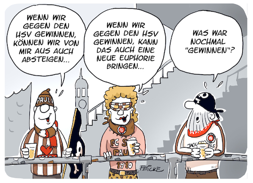 Cartoon: Gegen den HSV gewinnen (medium) by FEICKE tagged derby,stadtderby,hamburg,bundesliga,zwei,verein,hsv,sportverein,fc,sankt,pauli,fussball,fußball,derby,stadtderby,hamburg,bundesliga,zwei,verein,hsv,sportverein,fc,sankt,pauli,fussball,fußball