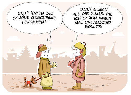 Cartoon: Geschenk umtausch (medium) by FEICKE tagged geschenk,weihncahten,weihnacht,umtausch,konsum,geschenk,weihncahten,weihnacht,umtausch,konsum
