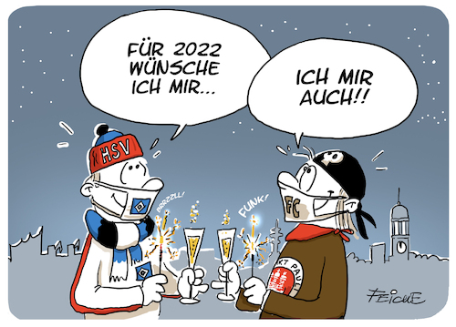 HSV St Pauli Neujahrswunsch