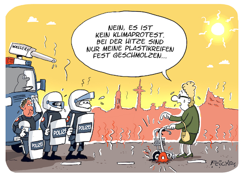 Cartoon: Kein Klimaprotest in Hamburg (medium) by FEICKE tagged hamburg,klimaprotest,ende,gelände,last,generation,klima,wandel,hitze,protest,festkleben,brücke,hamburg,klimaprotest,ende,gelände,last,generation,klima,wandel,hitze,protest,festkleben,brücke